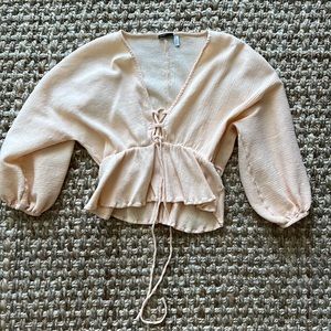 Top long sleeves Asos peach color